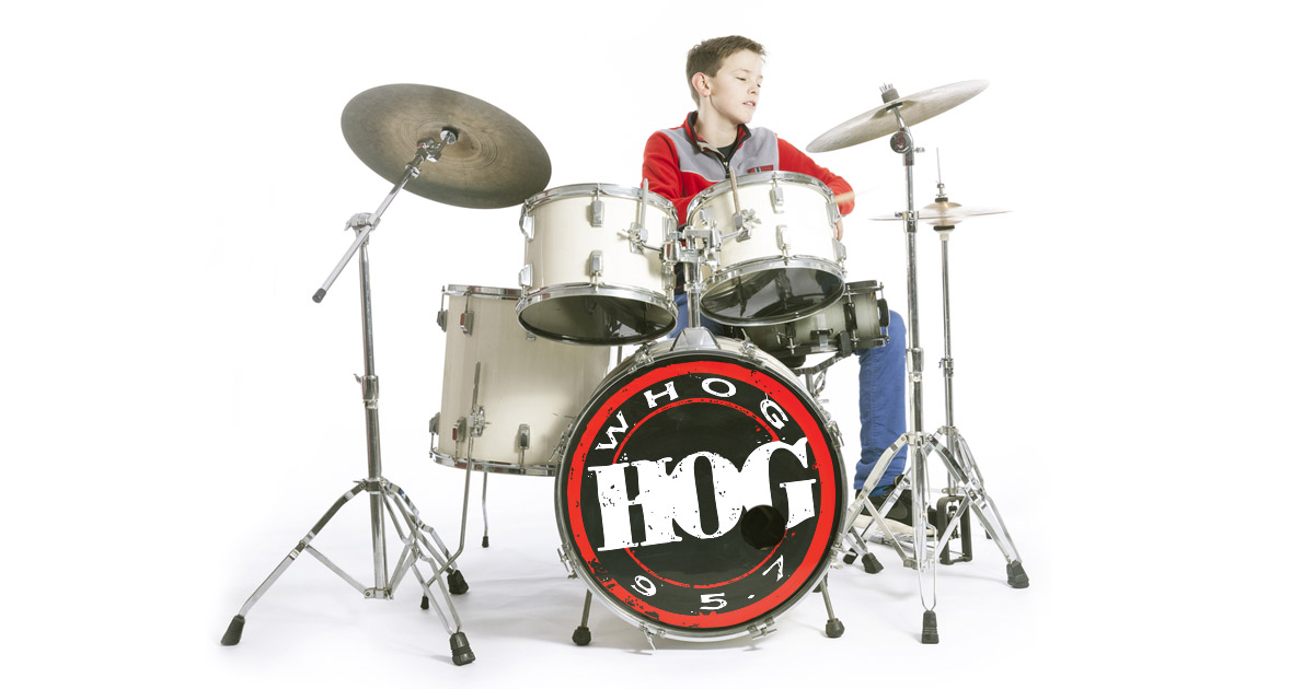 Young drummer