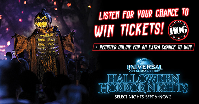 95.7 The Hog Wants You To Experience Halloween Horror Nights at Universal Orlando Resort