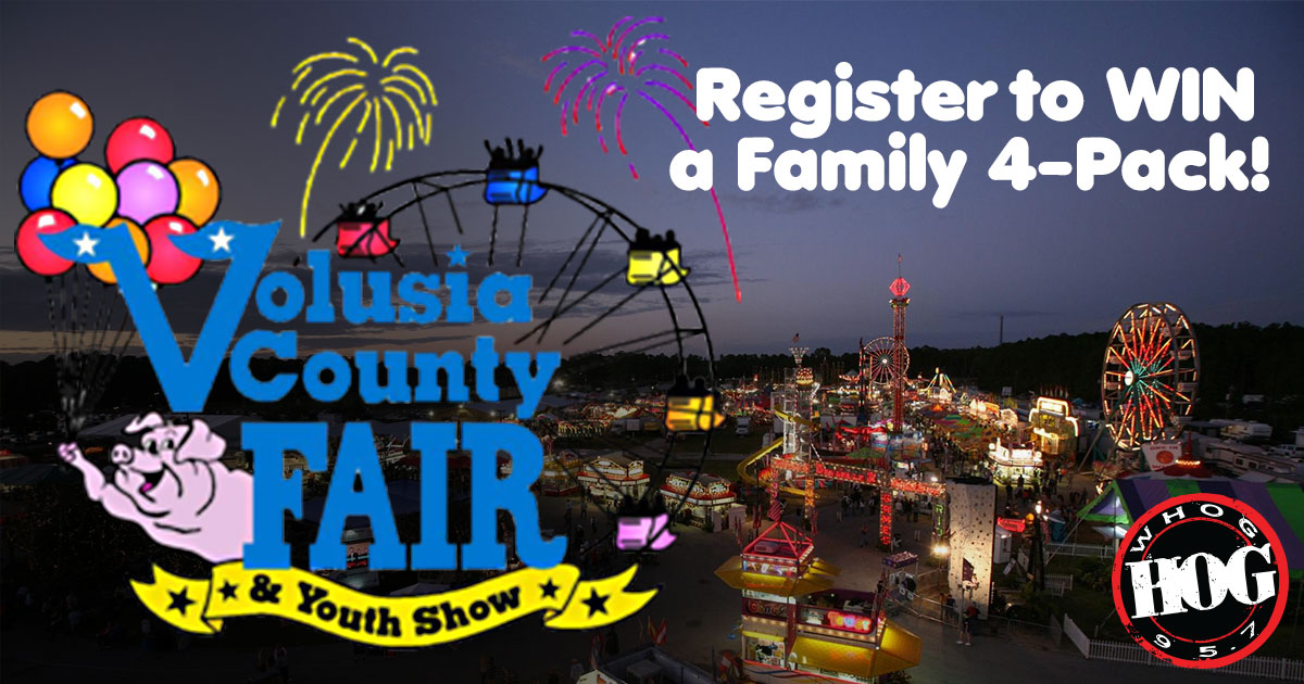 whog-volusia-county-fair-contest-4-pack Register To Win Tickets to the Volusia County Fair from 95.7 The Hog